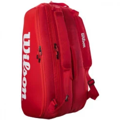 Wilson Super Tour 9 Pack Tennis Bag (Red) -Tennis Pro Shop WR8010501001 Wilson Super Tour 9 Pack Tennis Bag Red c 1000 1000