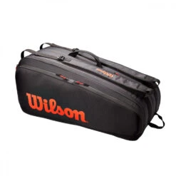 Wilson Tour 12 Pack Tennis Bag (Red/Black) -Tennis Pro Shop WR8011201001.Wilson Tour 12 Pack Red Black Tennis Bag .2 1000 1000