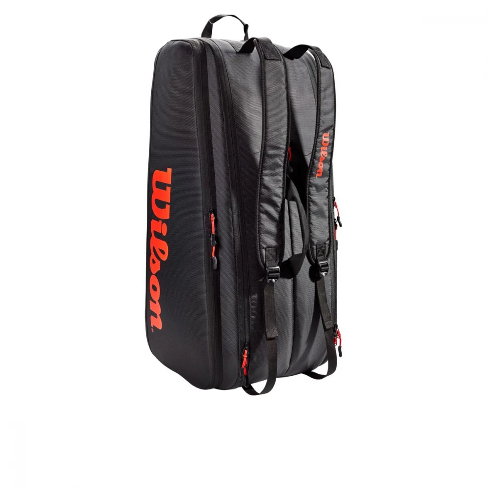 Wilson Tour 12 Pack Tennis Bag (Red/Black) - Image 3