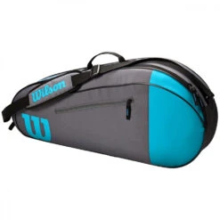 Wilson Team 3 Pack Tennis Bag (Blue/Gray) -Tennis Pro Shop WR8011501001.Wilson Team 3 Pack Blue Grey Tennis Bag .1 1000 1000