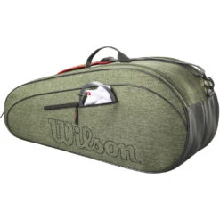Wilson Team 6 Pack Tennis Bag (Heather Green) -Tennis Pro Shop WR8022701001 Wilson Team 6 Pack Tennis Bag Heather Green b 1000 1000