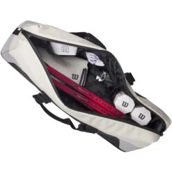 Wilson Women’s Lifestyle Tennis Racquet Weekender Bag (Grey/Blue) -Tennis Pro Shop WR8023601001 Wilson Womens Lifestyle Tennis Racquet Weekender Bag GreyBlue b 1000 1000