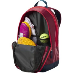 Wilson Junior Tennis Backpack (Red/Infrared) 6 Wilson Junior Tennis Backpack (Red/Infrared) -Tennis Pro Shop WR8023803001 Wilson Junior Tennis Backpack RedInfrared b 1000 1000