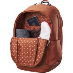 Wilson Roland Garros Team Tennis Backpack (White/Clay/Navy) -Tennis Pro Shop WR8026401001 Wilson Roland Garros Team Tennis Backpack WhiteClayNavy c 1000 1000