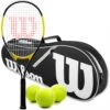 Wilson Energy XL Tennis Racquet Bundled With An Advantage II Tennis Bag And 3 Tennis Balls -Tennis Pro Shop WRT30160U WRZ601403 Ball BNDL Wilson Energy XL Pre Strung Recreational Tennis Racquet 1000 1000