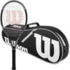 Wilson H2 Hyper Hammer Tennis Racquet Bundled W Advantage II Tennis Bag (Black/White) -Tennis Pro Shop WilsonH2HyperHammerBndle AdvantageBag Black a 1000 1000