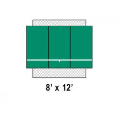 Bakko Slimline Flat Series Backboard 8’ X 12’ -Tennis Pro Shop bakko slimline flat series backboard 8by12 34836A 1000 1000