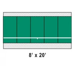 Bakko Slimline Flat Series Backboard 8’ X 20’ -Tennis Pro Shop bakko slimline flat series backboard 8by20 34836C 1 1000 1000