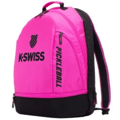 K-Swiss Pickleball Backpack (Pink/Black) -Tennis Pro Shop bg127 669 k swiss pickleball backpack pink black2 1000 1000