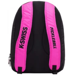 K-Swiss Pickleball Backpack (Pink/Black) -Tennis Pro Shop bg127 669 k swiss pickleball backpack pink black3 1000 1000