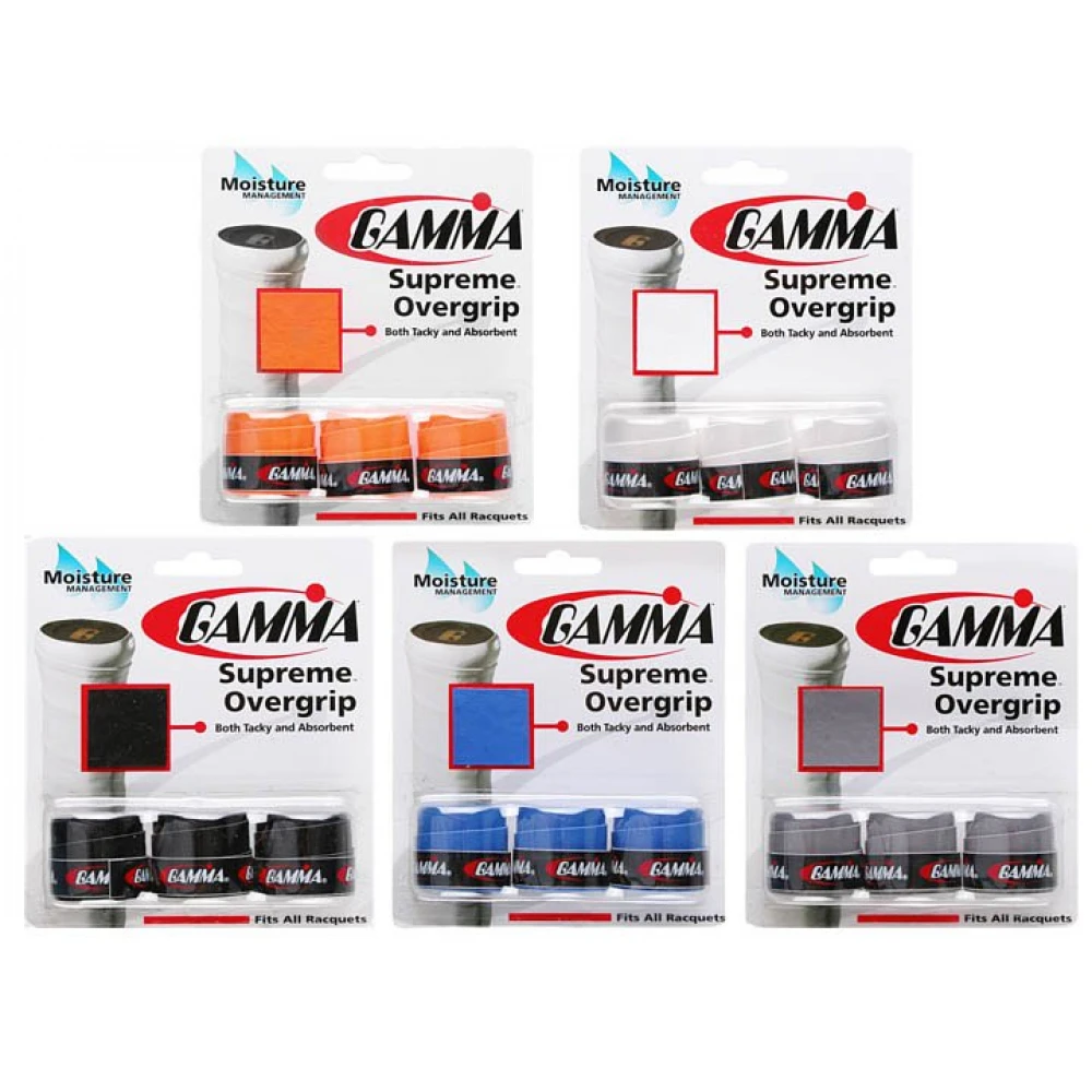 Gamma Supreme Overgrip (3-Pack, Assorted Colors) - Image 2