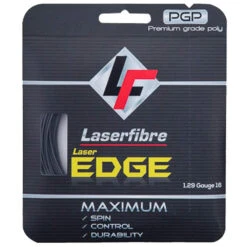Laserfibre Laser Edge 16g Anthracite Tennis Racquet String (Set)