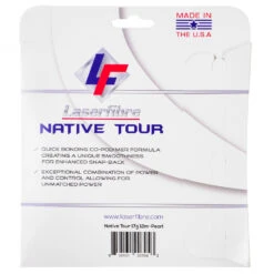 Laserfibre Native Tour 17g Pearl White Tennis String (Set) -Tennis Pro Shop lfss105 laserfibre native tour pearl white tennis string set 2 1000 1000