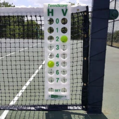 TenniScore Portable Tennis Scorekeeper -Tennis Pro Shop tennisscore net with balls 2 1000 1000