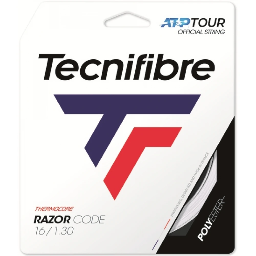 Tecnifibre Razor Code White 16g Tennis String (Set)