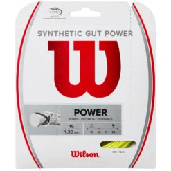 Wilson Synthetic Gut Power 16g Yellow Tennis String (Set)