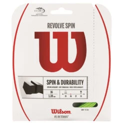 Wilson Revolve Spin 16g Tennis String Green (Set)